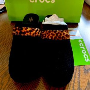 Women’s Black Suede Crocs